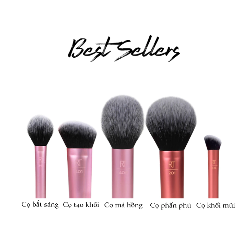 Bộ Cọ 5 cây RT REAL TECHNIQUES Face Essentials Set Brush 01483